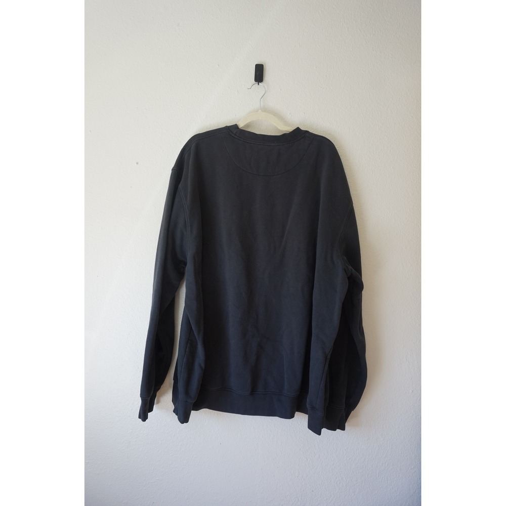 Nike VTG Y2K Sweatshirt Cotton Blend Oversized Streetwear Faded Black XXL - Picture 6 of 6